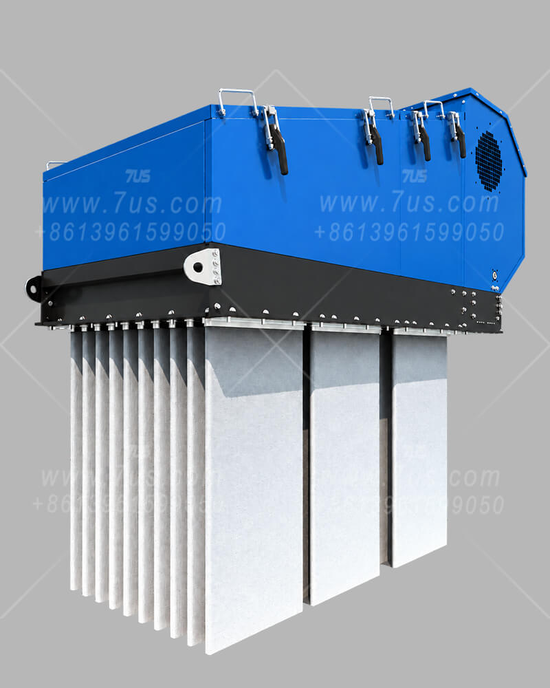 All-in-one flat bag dust collector