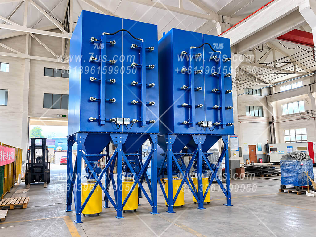 EHCDP horizontal cartridge dust collector rear view