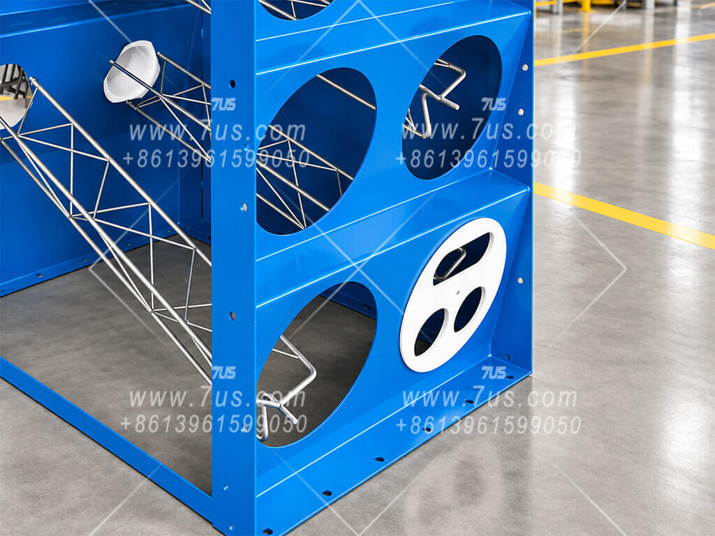 White positioning jig for filter support installation