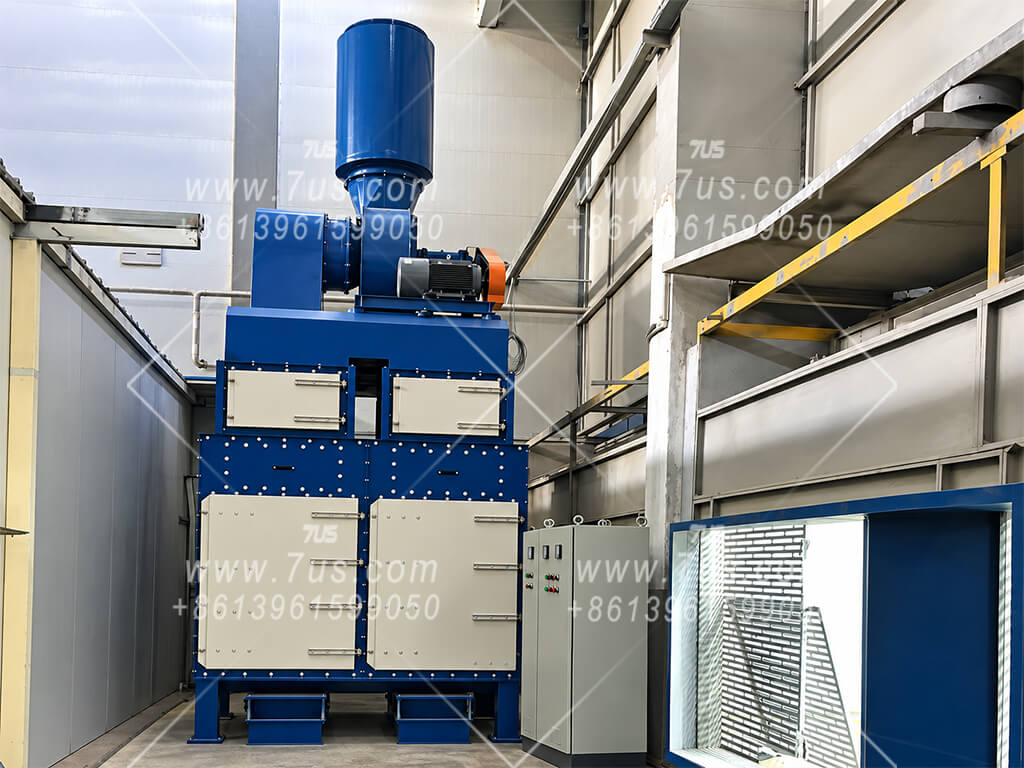 Filtered Air Discharged Inside the Workshop — 7US HEPA dust collection installation