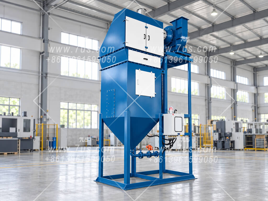 EHWD-DFH HEPA wet dust collector — Conical Hopper with Sludge Flushing