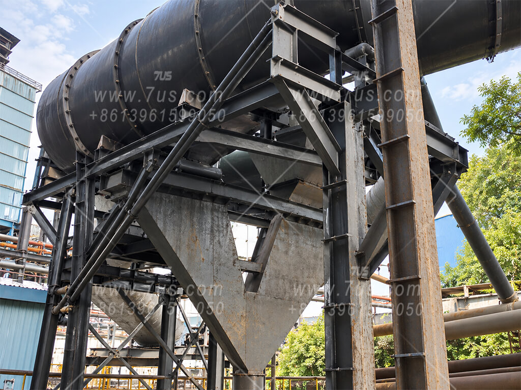 Another view of the steel plant parallel spark arrestor installation