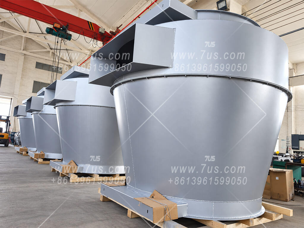 DN2200 · Steel Plant — High-temperature spark arrestor for a steel plant dust collection system.