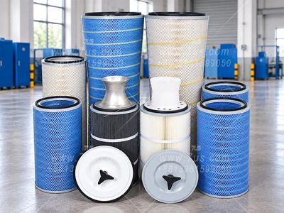 Industrial dust collector filter cartridges in multiple sizes and end-cap configurations