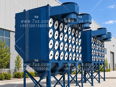 EHCDT inclined cartridge dust collector with modular construction