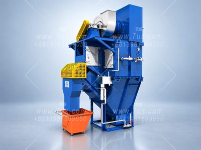 7US EHWD-C self-induced wet dust collector, three-dimensional product rendering