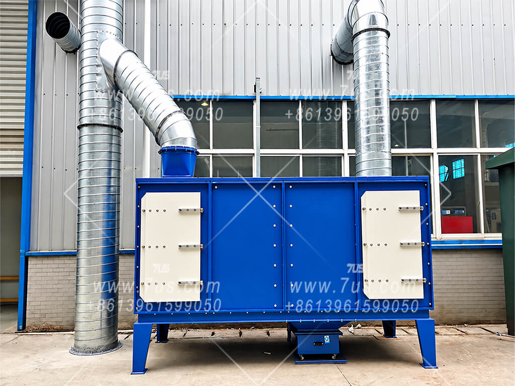 Integrated cartridge dust collector with an airflow capacity of 20,000 cubic metres per hour