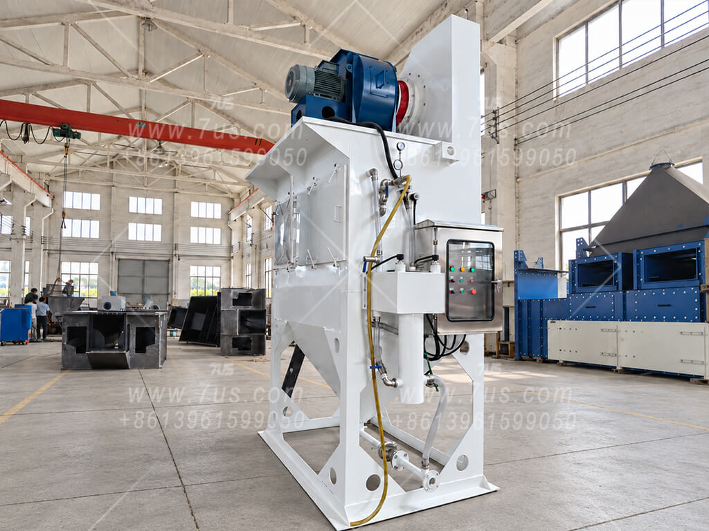 EHWD-D hopper-type wet dust collector photographed in the factory
