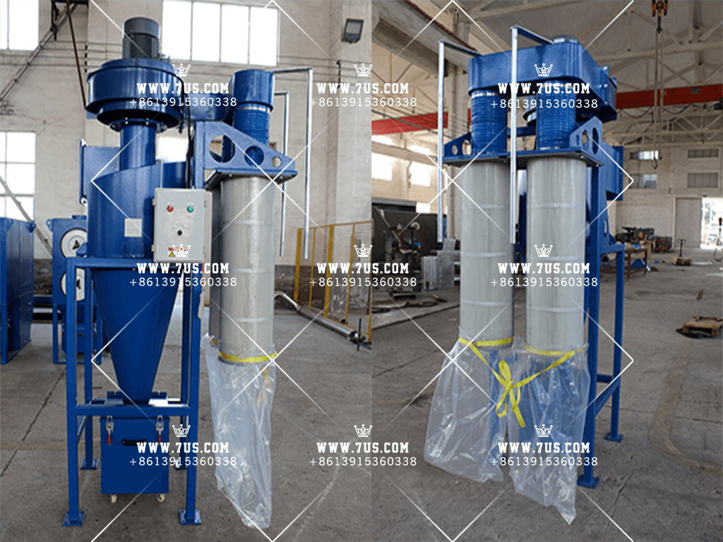 Selection of cyclone+cartridge dust collector