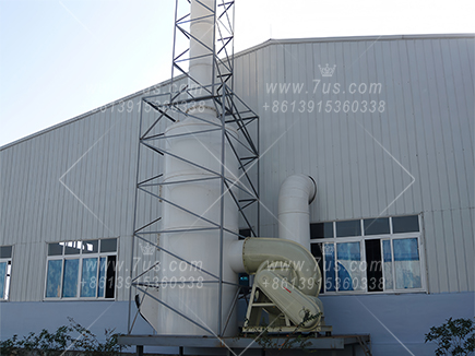 Waste gas spray tower