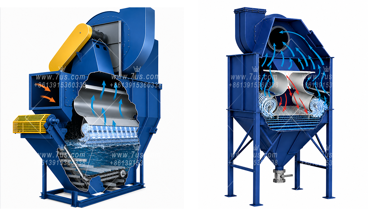 Working principle of EHWD self-induced wet dust collector