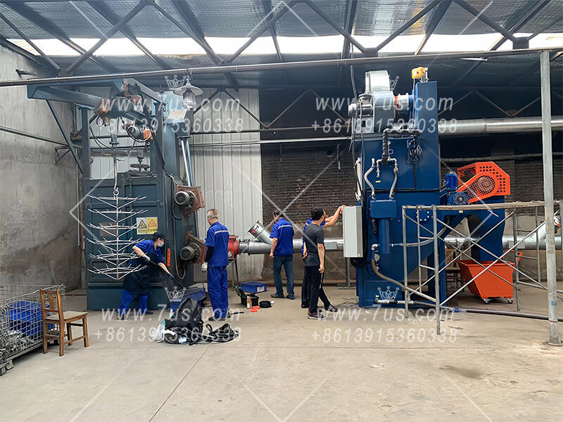 Wet dust collector for shot blasting machine