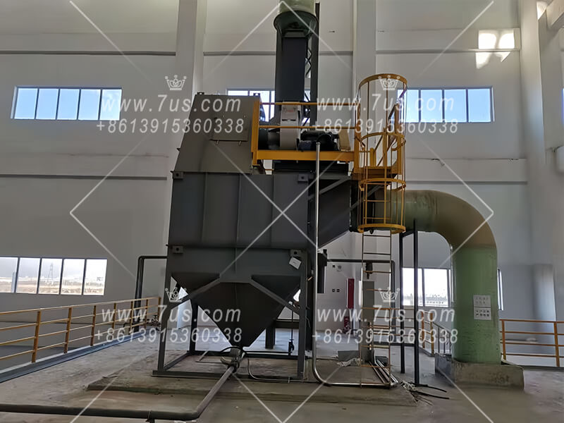 Wet dust collector for acid-base dust