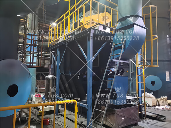 Wet dust collector for casting waste gas