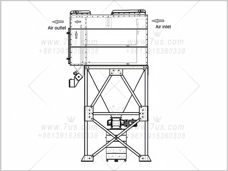 flat bag dust collector