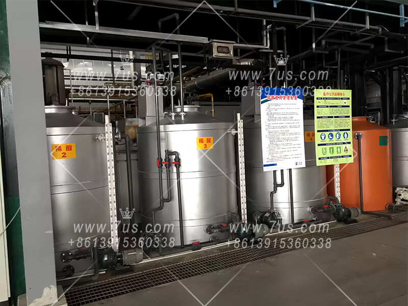 Concentrated sulfuric acid dilution system