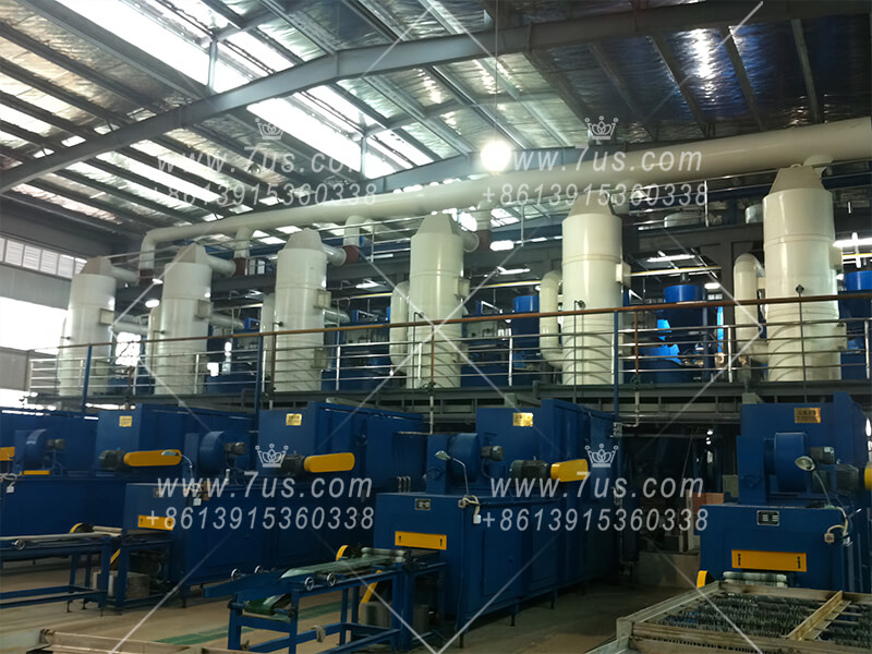 Plastic material exhaust gas water scrubber