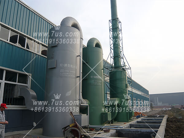 metal material exhaust gas water scrubber