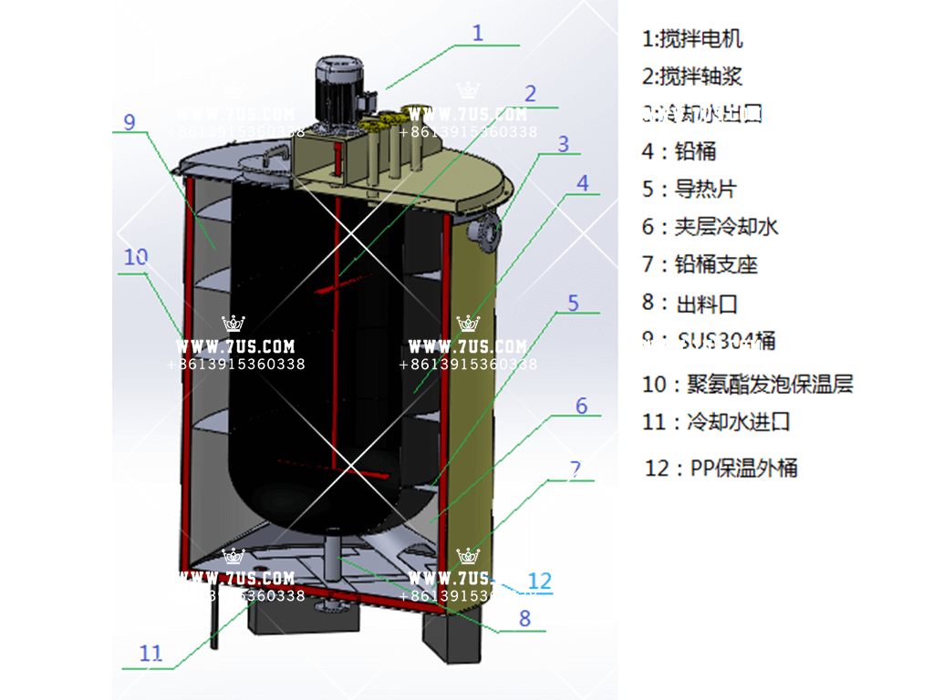 Cold glue lead barrel