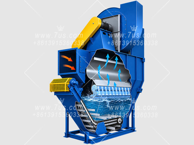 EHWD-C Large Airflow Wet Dust Collector with Chain Scraper