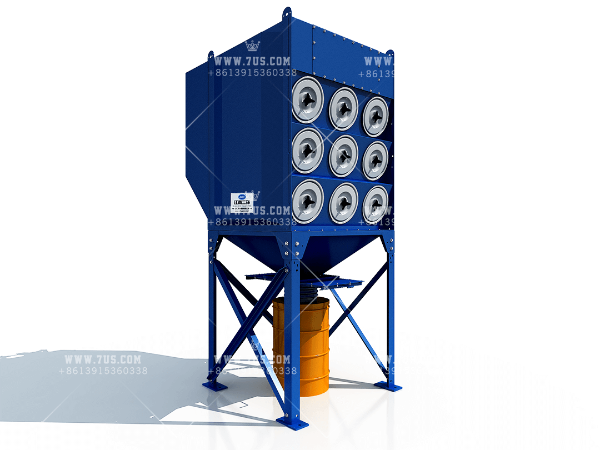 Downflow modular combination dust collector