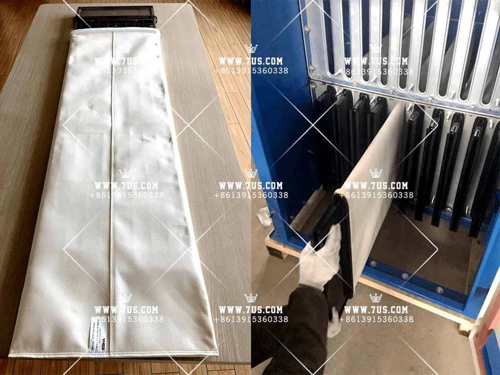 Flat bag dust collector